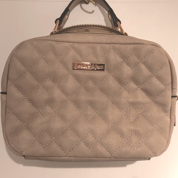 Quiclted Tan & Gold Cross Body Purse - Picture 4 of 10